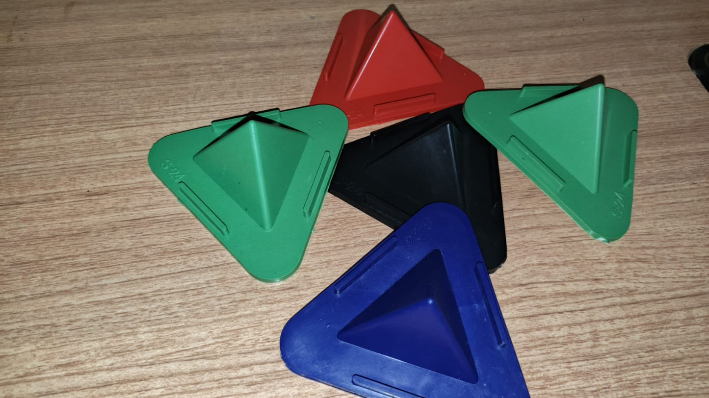 Plastic Triangle Mobile Stand Holder – Multicolor Desk Phone Holder set 5 pieces
