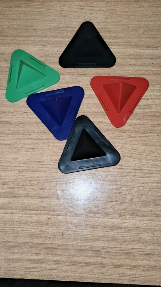Plastic Triangle Mobile Stand Holder – Multicolor Desk Phone Holder set 5 pieces